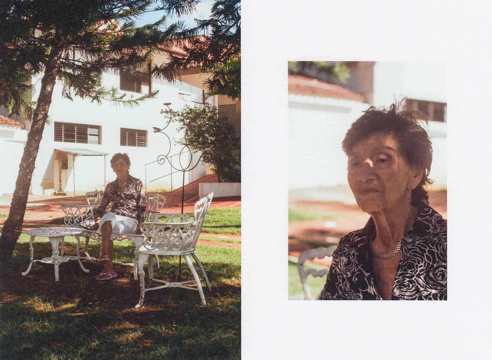 La madre de Remo en su jardín, Sosua 2013